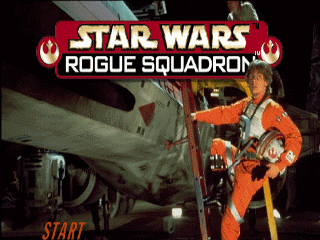 Star Wars Rogue Squadron title screen for Nintendo 64